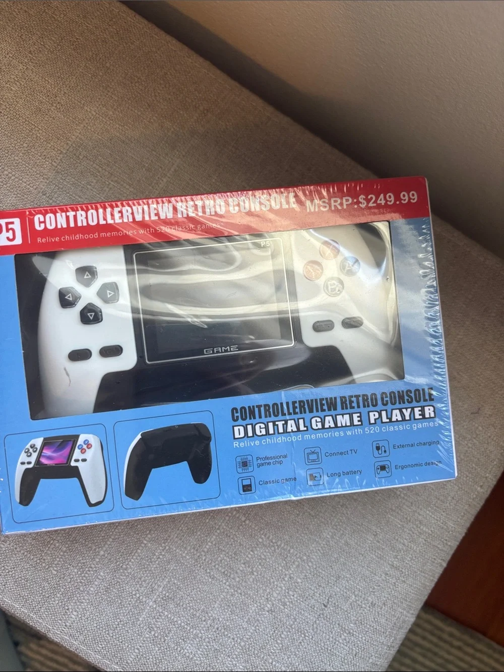 ControllerView Retro Console Handheld - White